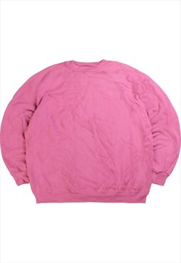 Vintage  Hanes Sweatshirt Plain Heavyweight Crewneck Pink