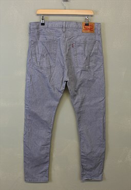 Vintage Levi's 510 Jeans Grey Straight Fit With Logo Patch 