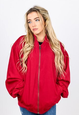 VINTAGE SILK BOMBER JACKET J80