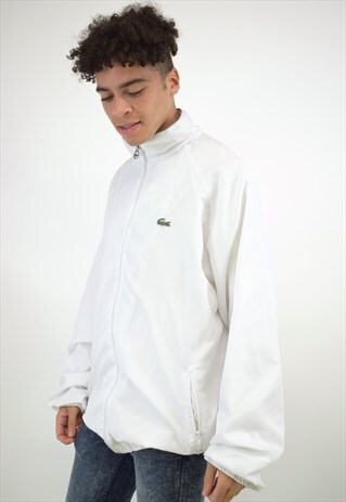 VINTAGE 90S LACOSTE WHITE JACKET
