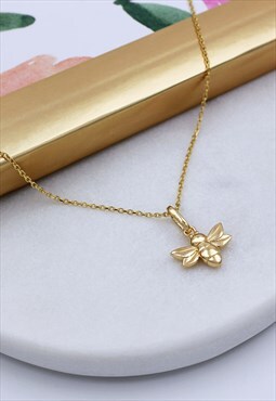18ct Yellow Gold vermeil Bumble Bee Necklace