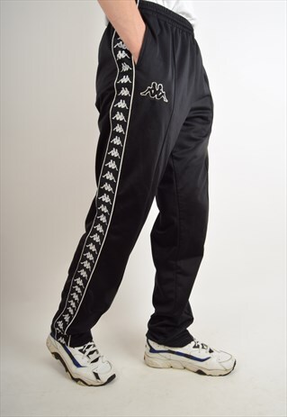 VINTAGE KAPPA 90S TROUSERS / TRACK PANTS SIZE XL 90'S (2820)