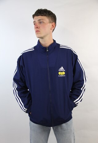 VINTAGE ADIDAS 90'S NAVY SPORTS JACKET
