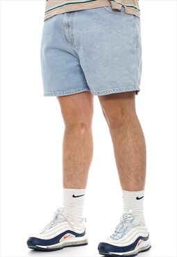 Vintage Light Wash Denim Shorts Mens