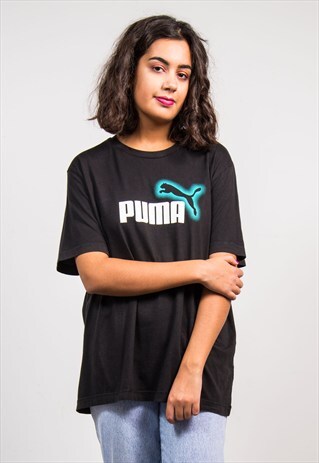 90'S VINTAGE BLACK PUMA OVERSIZE T-SHIRT