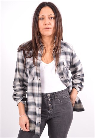 VINTAGE LEVI'S SHIRT CHECK GREY