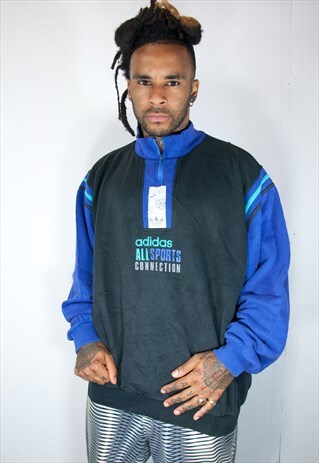 RARE ADIDAS EMBROIDED SWEATSHIRT