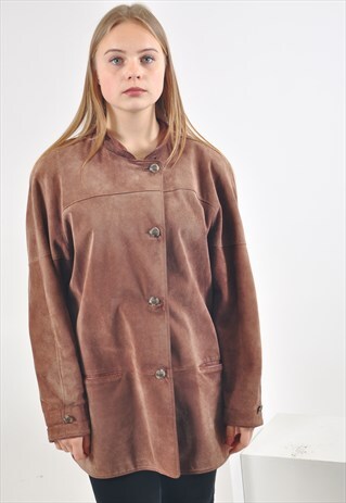VINTAGE OVERSIZE SUEDE LEATHER JACKET