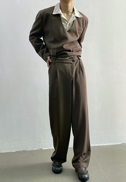 Men's trendy shoulder pad suit set s vol.2