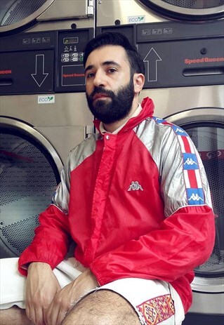 80S VINTAGE KAPPA U.S.A. BANDA K-WAY JACKET