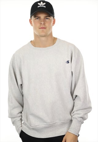VINTAGE CHAMPION USA SWEATSHIRT GREY