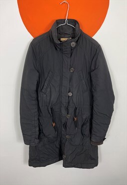 Levis Long Filled Warm Winter Coat Black UK 10