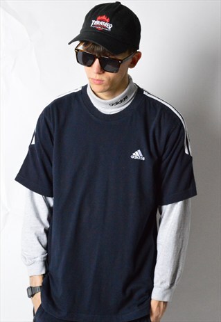 2001 NAVY BLUE ADIDAS T-SHIRT