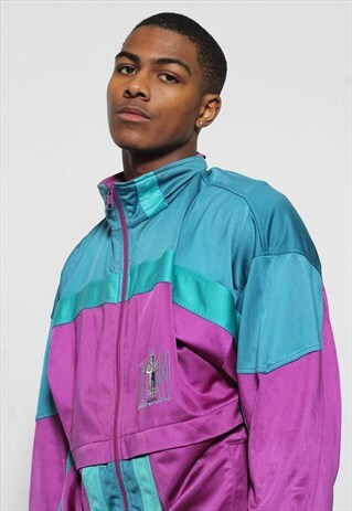 VINTAGE LOTTO TRACK JACKET PURPLE