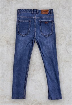 Vintage Armani Jeans Blue Denim Skinny Fit W30 L28