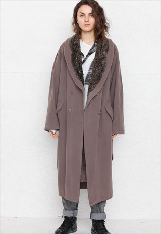 VINTAGE BROWN KELLO TRENCH COAT