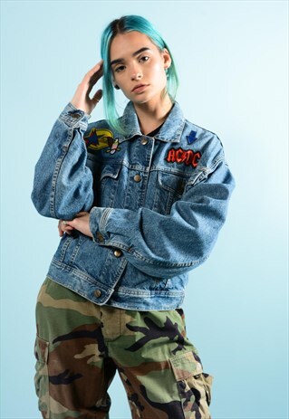 VINTAGE DENIM PATCH JACKET