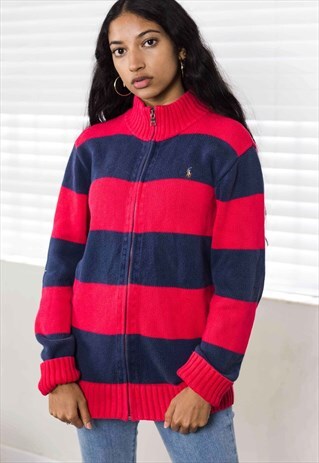 VINTAGE RALPH LAUREN ROLL NECK JUMPER LOGO 90S XL 22.3