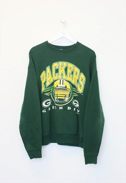 Vintage Green Bay Packers sweatshirt in green. Best fits XL