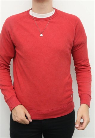 LEVI'S - RED CREWNECK SWEATSHIRT - MEDIUM