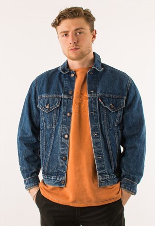 VINTAGE 90S BLUE LEVI'S DENIM JACKET 44 LARGE