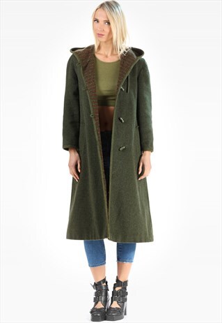 VINTAGE WOOL DUFFLE COAT