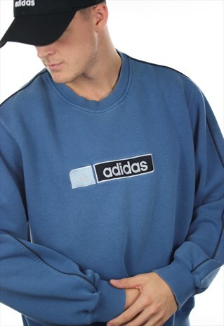 VINTAGE ADIDAS SPELL OUT SWEATSHIRT JUMPER