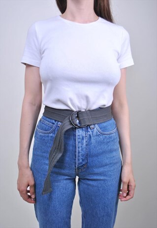 90S OVERSIZE WORKER BELT, VINTAGE MINIMALIST ACCESSORIES