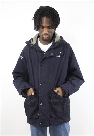 VINTAGE NORTH SAILS HEAVY NAVY JACKET