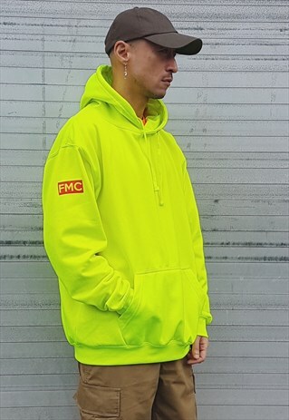PREMIUM OVERSIZED SPORT HOODIE NEON YELLOW