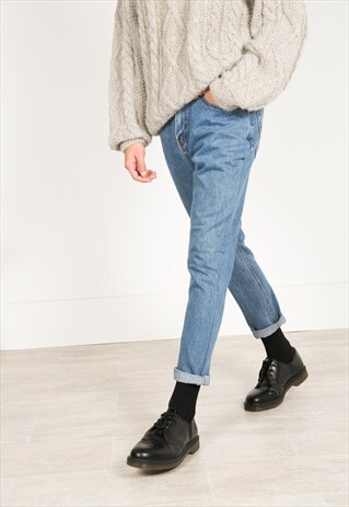 VINTAGE 80S LEVIS SLIM FIT JEANS / AVELINASREWORKS / C402