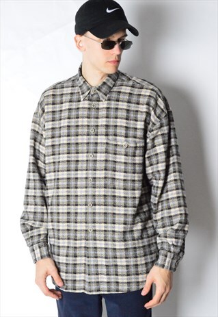 VINTAGE 90S CHECK LONG SLEEVE SHIRT