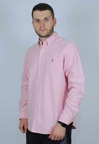 POLO RALPH LAUREN SHIRT MEN RARE PINK