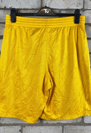 00s Yellow Nike Basketball Sport Shorts Women's Medium
