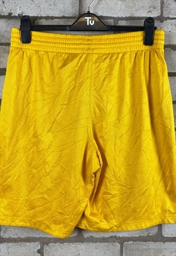 00s Yellow Nike Basketball Sport Shorts Women's Medium