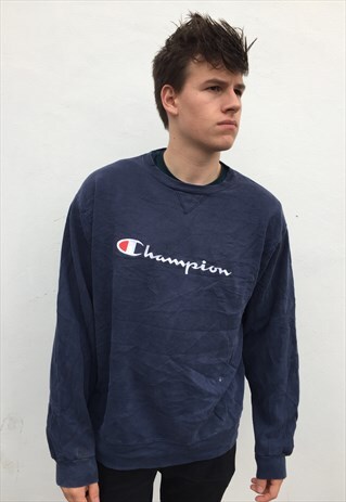 VINTAGE CHAMPION SPELL OUT SWEATSHIRT