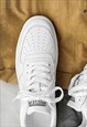 CHUNKY SOLE SNEAKERS HIGH PLATFORM TRAINER SHOES IN WHITE