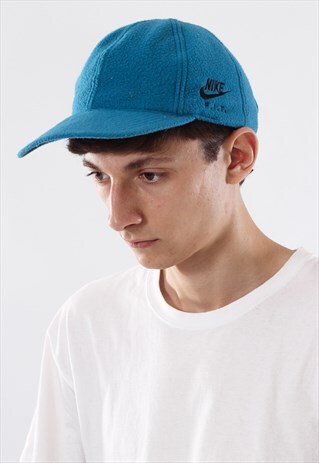 VINTAGE NIKE HAT 90S BLUE FLEECE WINTER
