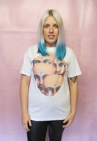 HALLOWEEN CREEPY MANY FACED DOLL TSHIRT