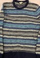 VINTAGE GAP KNITTED JUMPER ABSTRACT PATTERNED KNIT SWEATER