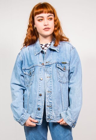 WRANGLER VINTAGE 90'S LIGHT BLUE DENIM JACKET