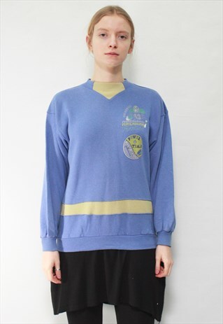 VINTAGE 90' COOL OLDSCHOOL PASTEL PURPLE UNISEX BLOUSE