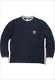 Vintage  Reebok Sweatshirt Heavyweight Crewneck Navy Blue