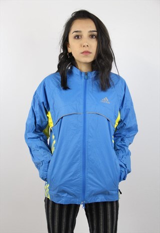 VINTAGE ADIDAS BLUE ZIP-UP SPORTS JACKET