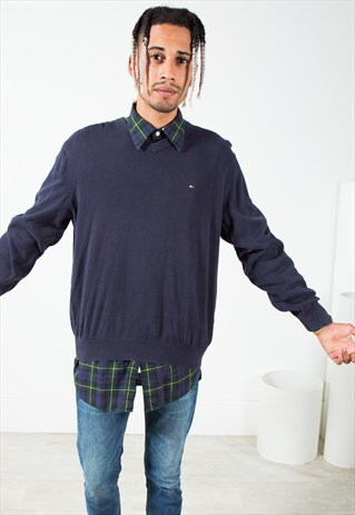 VINTAGE 80S TOMMY HILFIGER KNIT JUMPER / S317