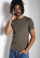 VINTAGE HUGO BOSS Y2K FITTED T-SHIRT BROWN