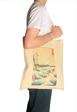 Naruto Whirlpools in Awa Province Vintage Japanese Art Tote 