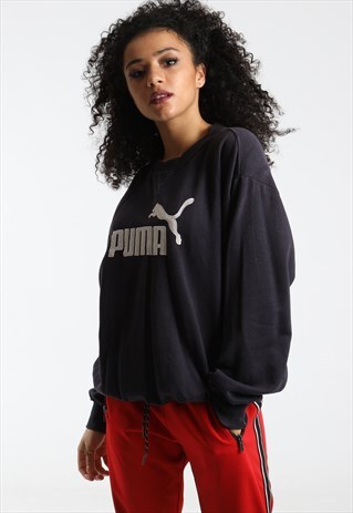90S PUMA EMBROIDERED SPELL OUT SWEATSHIRT