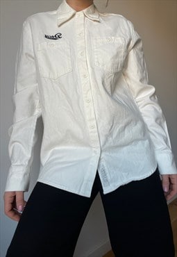 Vintage Deus Ex Machine White Thick Cotton Shirt