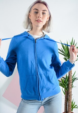 VINTAGE CHAMPION HOODIE IN BLUE.
